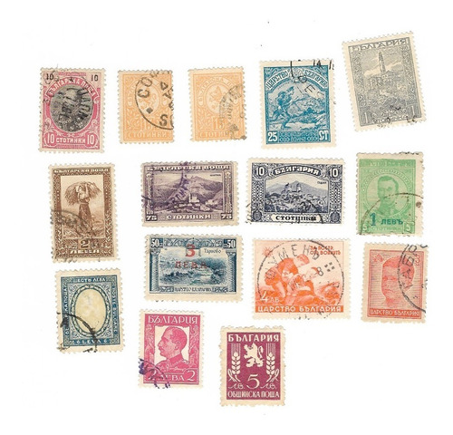 Lt1501. Lote De 14 Sellos De Bulgaria 1901-1946