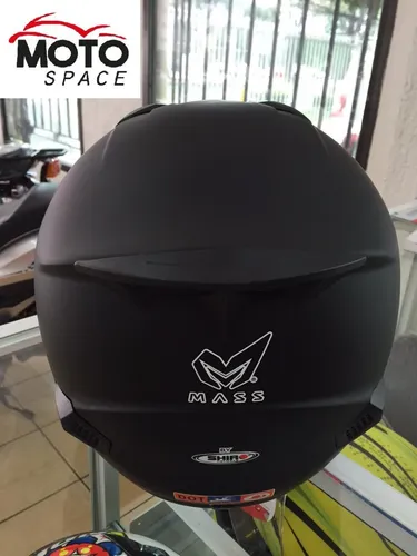 Casco Mass By Shiro Negro Mate Talla S Cuotas sin inter s