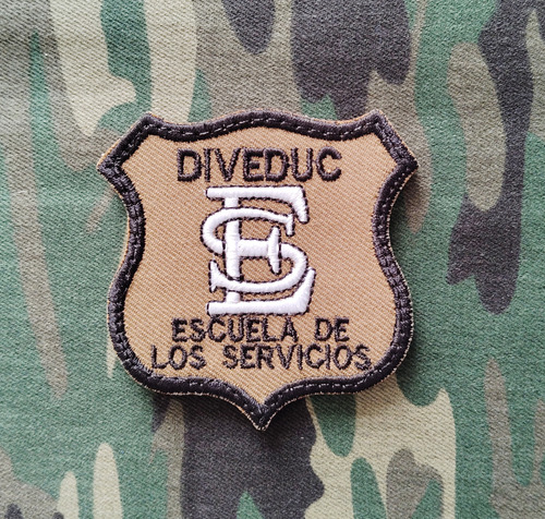 Escarapela Escuela De Los Servicios (escserv) Parche Bordado