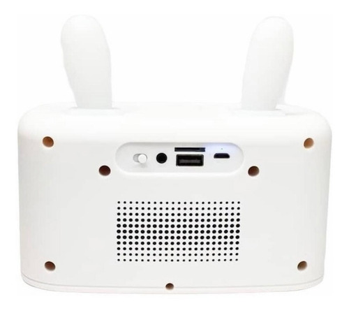 Imagen 4 de 8 de Bocina Bluetooth Luz Led Y Soporte De Conejo