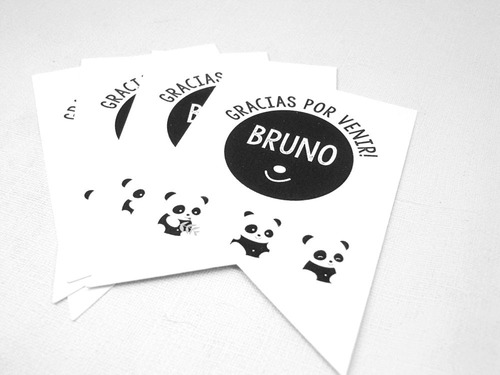 Imagen 3 de 5 de Kit Imprimible De Cumpleaños Oso Panda Candy Bar Osito Panda