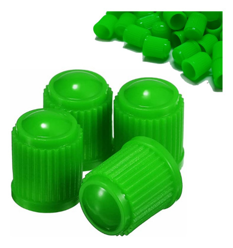1000 Tapones Plástico Nitrogeno N2 Verde P Valvulas Llantas