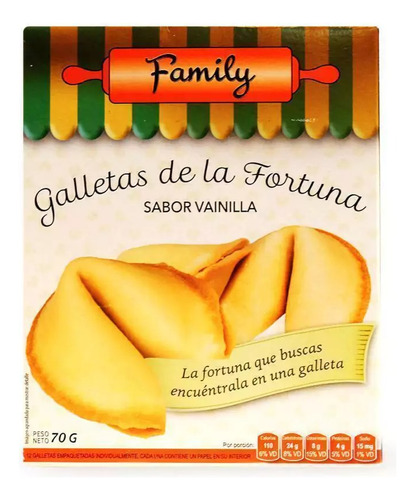 Caja Galletas De La Fortuna X12 Uni. Marca Family