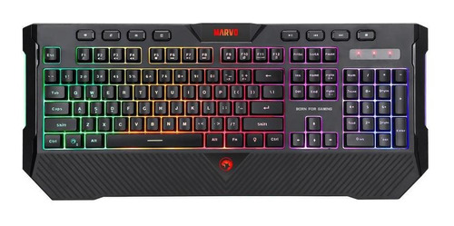 Teclado Gaming Marvo K656 Membrana 112 Teclas C/ Iluminacion