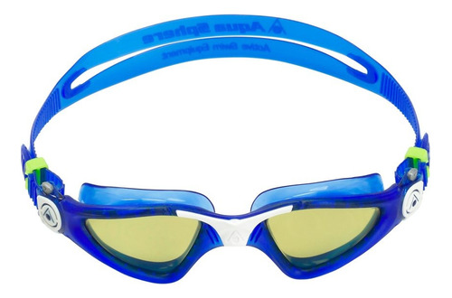 Gafas de natación Kayenne Aqua Sphere, lentes polarizadas de color azul con lentes polarizadas blanco/verde