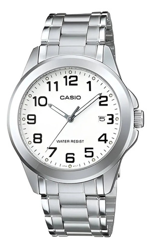 Reloj Casual Casio Correa De Acero Inoxidable Mtp-1215a-7b2