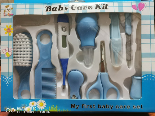 Set Aseo Kit Cuidado Bebe Termometro Peine Gotero Baby Care