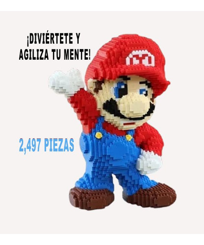 Figura Armable Mario Bros Bloques De Construcción 2497