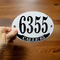 Comprar Chapas Para Domicilio Con Direccion Y Número Personalizadas