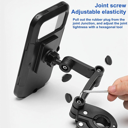 Imagen 5 de 10 de Soporte Para Celular Moto Y Bici 360 Impermeable Resistente