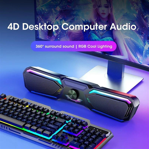 Altavoz Bluetooth 5.3 Barra De Sonido Para Computadora 4d