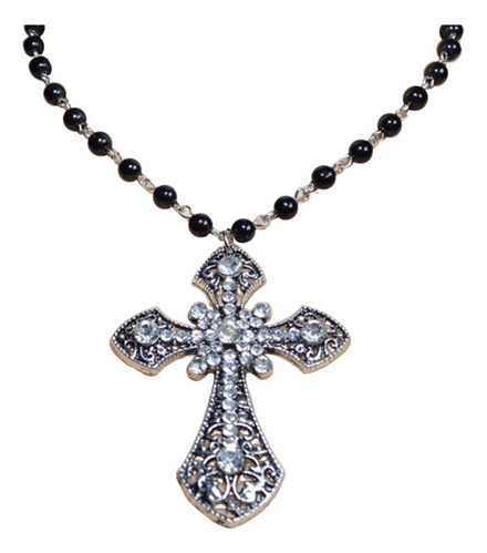 (88 #mold) Collar With Colgante De Grandes Cruces Goticas Co