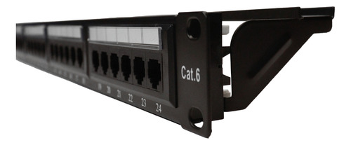 Patch Panel Cat6 24 Portas Rj45 Utp Certifica Giga Rede Lan