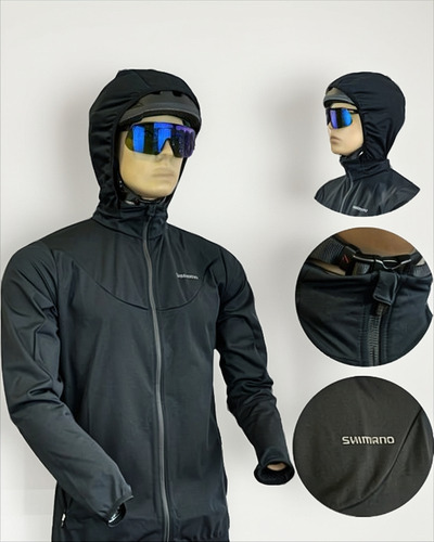 Jaqueta Masculina Shimano Nagano Variable Impermeavel Preta