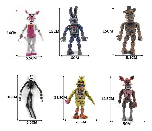 Muñecas De Oso Fnaf Freddy Fazbear Modelo Juguete Con Luz 11