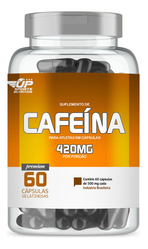 Cafeína 420mg Com 60 Cápsulas Up Sports Nutrition
