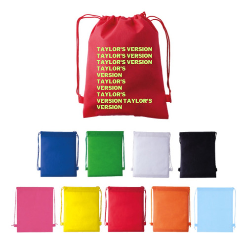 150 Pzs Morral Ecológico Colores Non Woven Personalizado