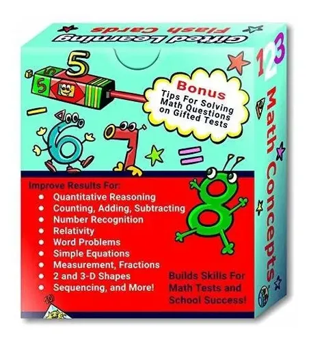 Set De 91 Tarjetas De Aprendizaje De Matemáticas – Suma, Resta, Multiplicación, División Y Más