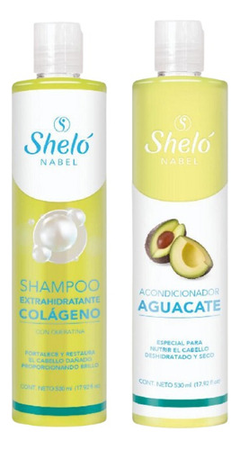 Shampoo Extra Hidratante Colágeno + Acondic Aguacate Shelo