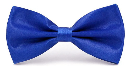 Gravata Borboleta Cetim Com Regulagem Azul Royal