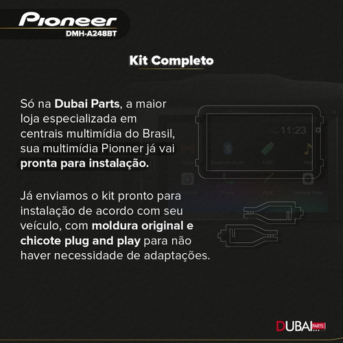 Central Multimidia Pioneer Mitsubishi L200 Triton 2013