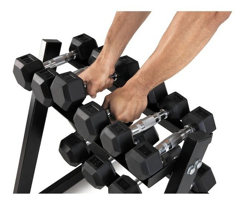 Set De Mancuernas Pesas 100 Libras 10 Pesas Rack Gym