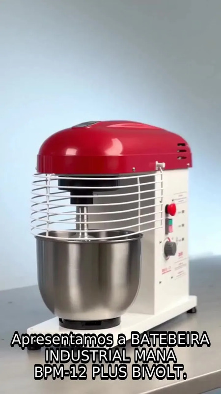 Batedeira Industrial Maná Bpm-12 Plus Bivolt | Parcelamento sem juros
