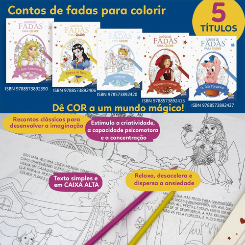 Contos De Fada Para Colorir: Cinderela
