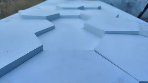 Panel 3 Moldes Poliuretano Para Piezas 3d De 3 Alturas Panal Panal Sobresaltado