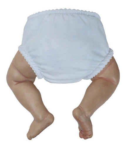 Imagem 3 de 4 de Kit 10 Calcinhas Tapa Fralda Lisa Para Bebê Reborn E Bebê