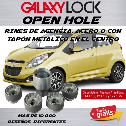 Tuercas Galaxylock Open Hole Spark Envio Express