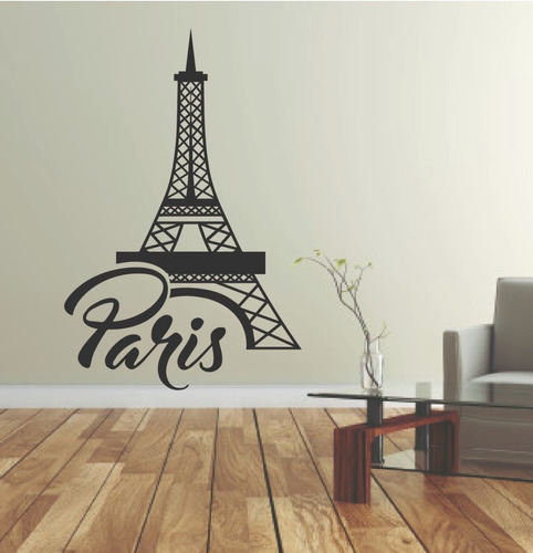 Vinilo Decorativo Torre Eiffel Sticker De Pared Calcomania 110x180cm