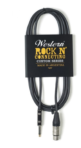 Cable Canon Plug Western Cp-60 6 Metros Xlr/plug Musicapilar