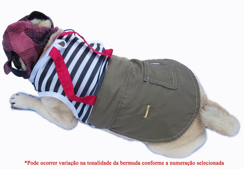 Imagem 5 de 9 de Roupa De Cachorro/ Gato Fantasia Tipo Chaves