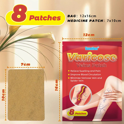 3×parche Para Varices, Promueve La Circulación Sanguínea.