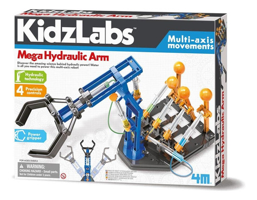 Mega Braço Hidráulico Brinquedo Educativo Kidzlabs 4m Kosmik Quantidade De Peças 1