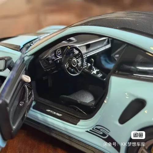 Norev Porsche 911 Gt3 Rs 1/18 Die-cast Azul Enzianbla