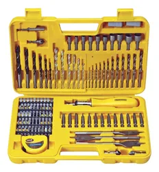 Comprar Maleta Plástica 110 peças com Brocas e Ponteiras para Uso Doméstico Amarelo Tramontina no Mercado Livre