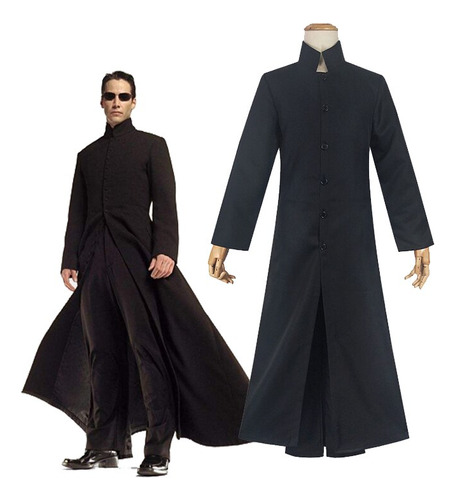 Conjunto De Disfraces De Cosplay De Matrix Neo, Pantalones,