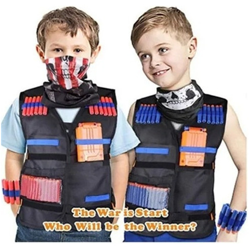 Juego De 2 Piezas De Accesorios Nerf Chaleco Táctico Para Ni