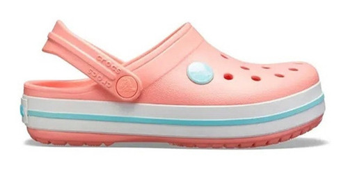 Crocs Crocband Melon Adulto(melon Linea Celeste)