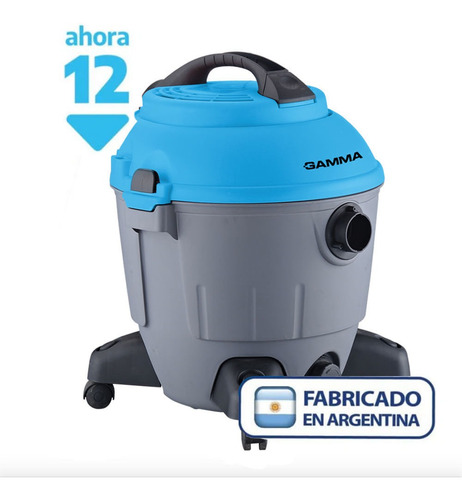 Aspiradora Gamma G2202ar 12l Para Seco Y Líquido 1000w Color Gris Y Azul