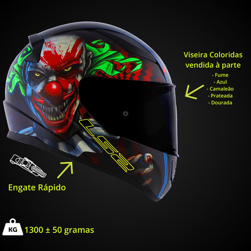 Capacete Ls2 Ff353 Rapid Happy Dreams Brilha No Escuro