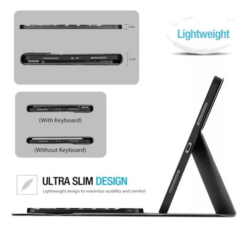 Funda + Teclado Touchpad Español Para iPad Air 11 M3 2025