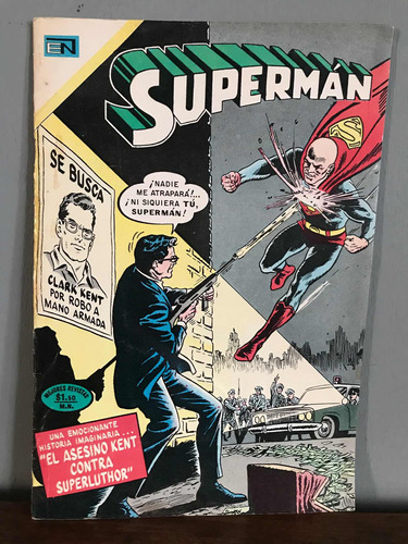 Antiguo Cómic De Supermán #843 Año 1972 Editorial Novaro !!