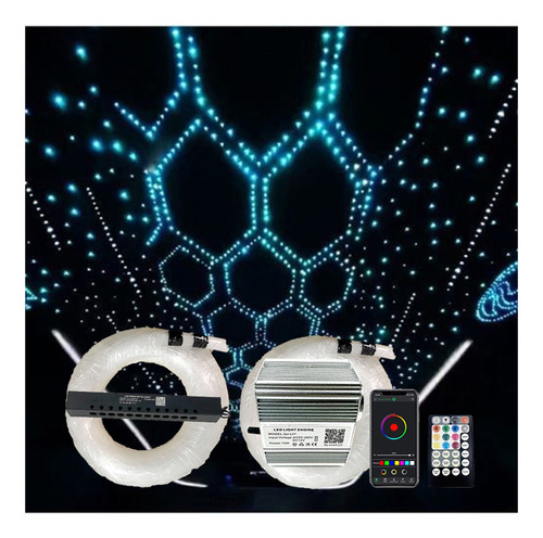 Kit De Luz De Estrella De Fibra Óptica Twinkle Rgbw, Efecto