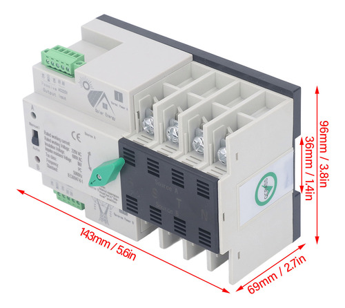 Selector Eléctrico De Doble Potencia, Transferencia Automáti