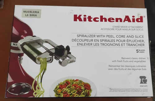 Kitchenaid Accesorio Mod Ksm1apc Corta Rebana Pela En Espira