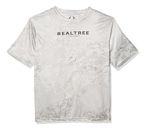 Staghorn Realtree Fishing Ss Graphic Camo Tee, Blanco, M