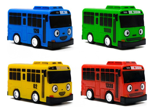 Set Autobus Tayo Mi Pequeño 4 Unidades Q1